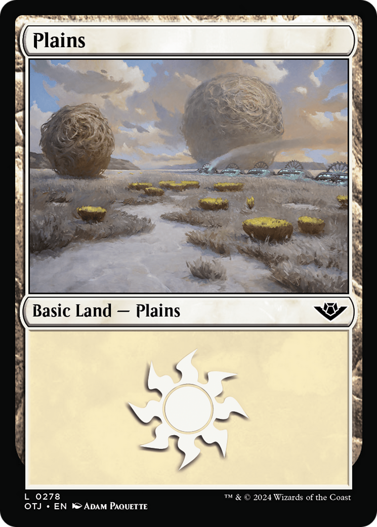 Plains (0278) (278) [Outlaws of Thunder Junction] - Deck Out Gaming