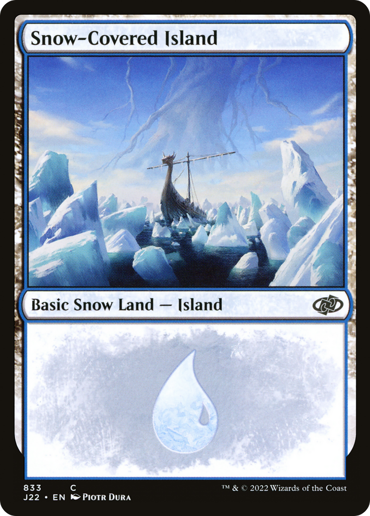 Snow-Covered Island (833) [Jumpstart 2022] - Deck Out Gaming