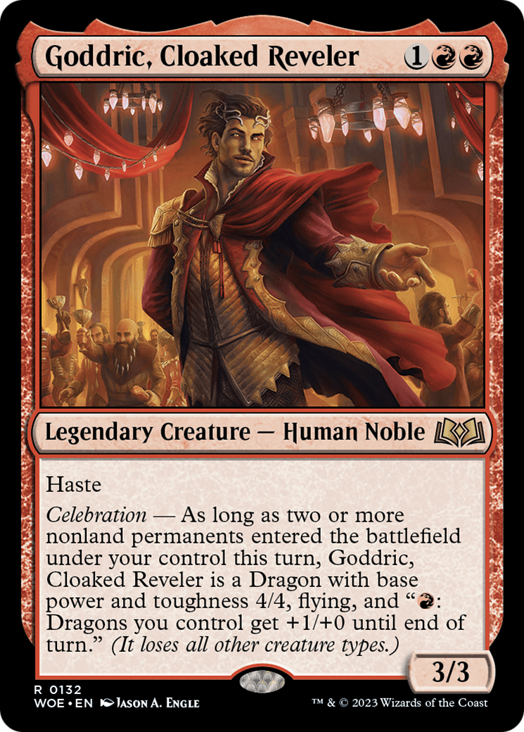 Goddric, Cloaked Reveler (132) [Wilds of Eldraine] foil - Deck Out Gaming