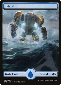 Island (280) - Full Art (280) [The Brothers' War] - Deck Out Gaming