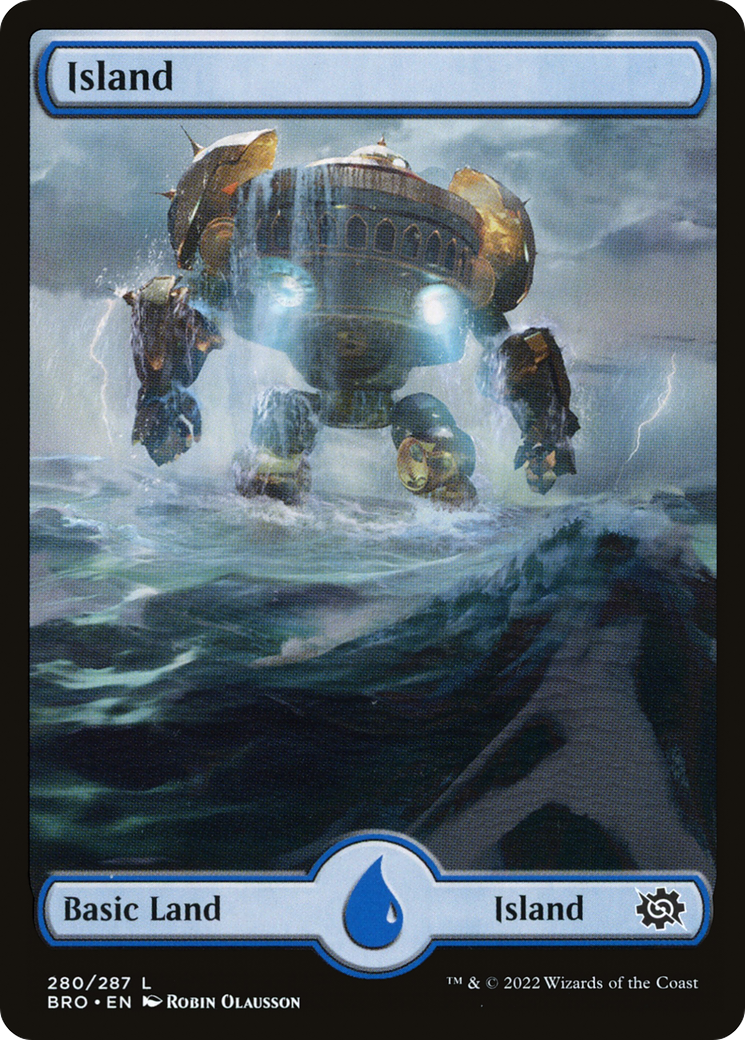 Island (280) - Full Art (280) [The Brothers' War] - Deck Out Gaming