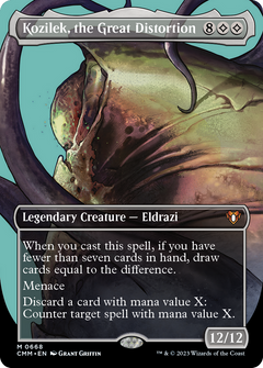 Kozilek, the Great Distortion (Borderless) (668) [Commander Masters] - Deck Out Gaming