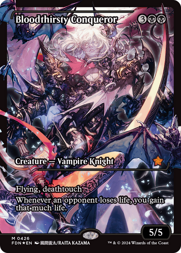 Bloodthirsty Conqueror (Showcase) (426) [Foundations] foil - Deck Out Gaming