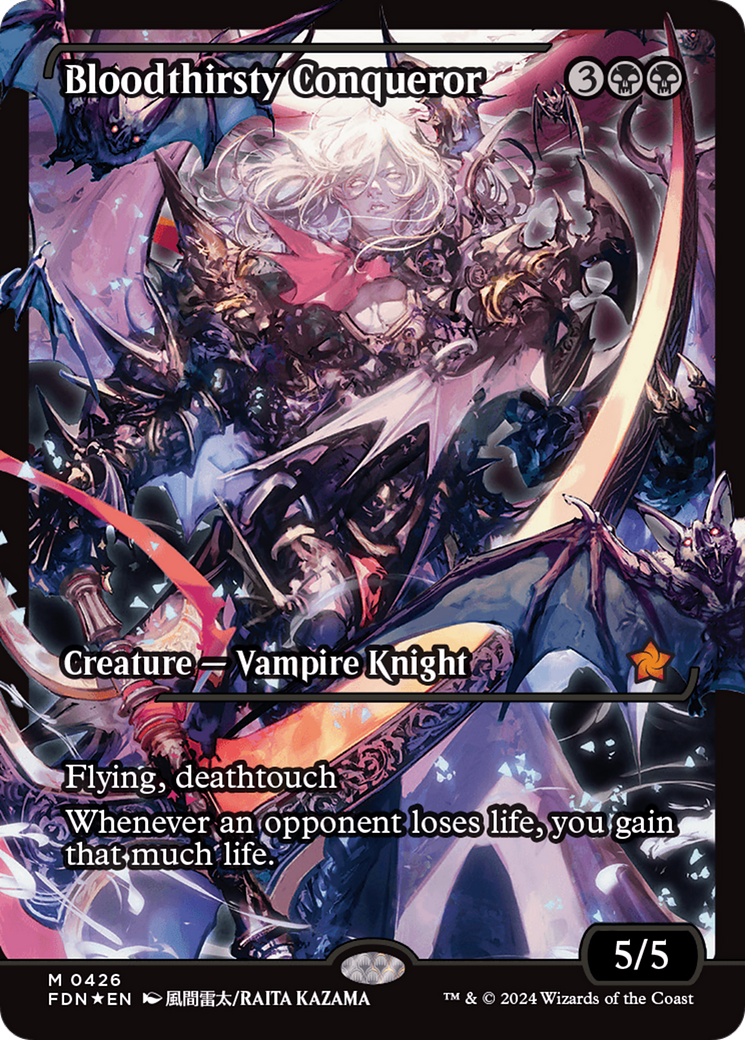 Bloodthirsty Conqueror (Showcase) (426) [Foundations] foil - Deck Out Gaming