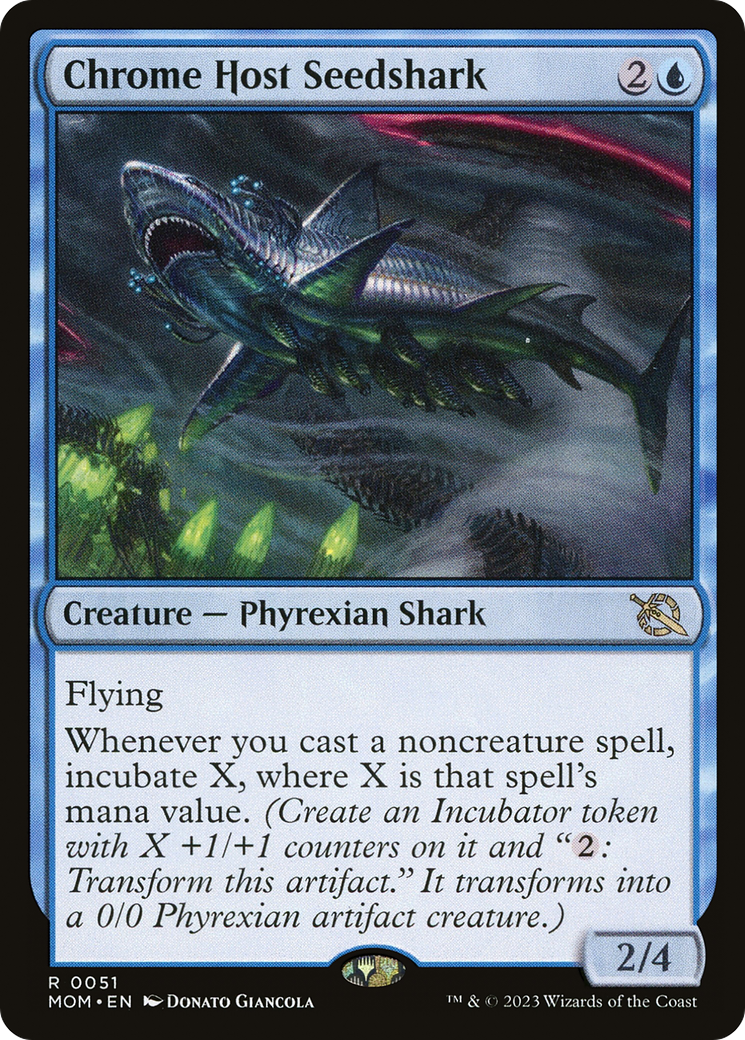 Chrome Host Seedshark (51) [March of the Machine] foil - Deck Out Gaming