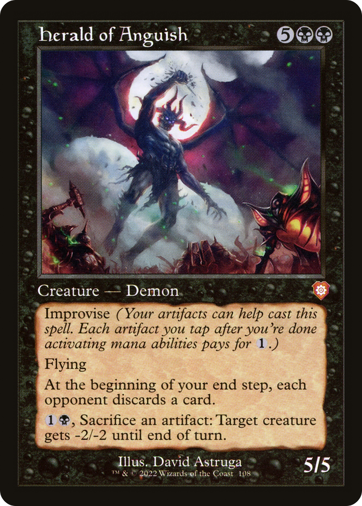 Herald of Anguish (Retro Frame) (108) [Commander: The Brothers' War] - Deck Out Gaming