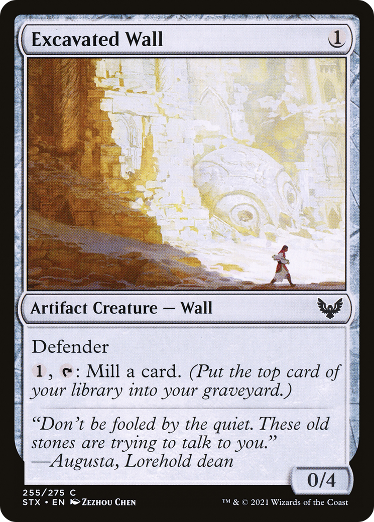 Excavated Wall (255) [Strixhaven: School of Mages] - Deck Out Gaming