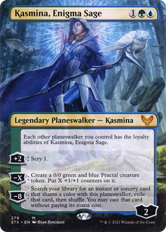 Kasmina, Enigma Sage (Borderless) (279) [Strixhaven: School of Mages] - Deck Out Gaming