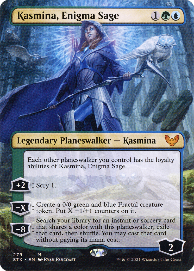 Kasmina, Enigma Sage (Borderless) (279) [Strixhaven: School of Mages] - Deck Out Gaming