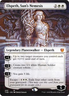 Elspeth, Sun's Nemesis (Borderless) (255) [Theros Beyond Death] foil - Deck Out Gaming