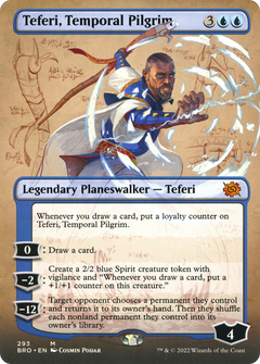 Teferi, Temporal Pilgrim (Borderless) (293) [The Brothers' War] - Deck Out Gaming