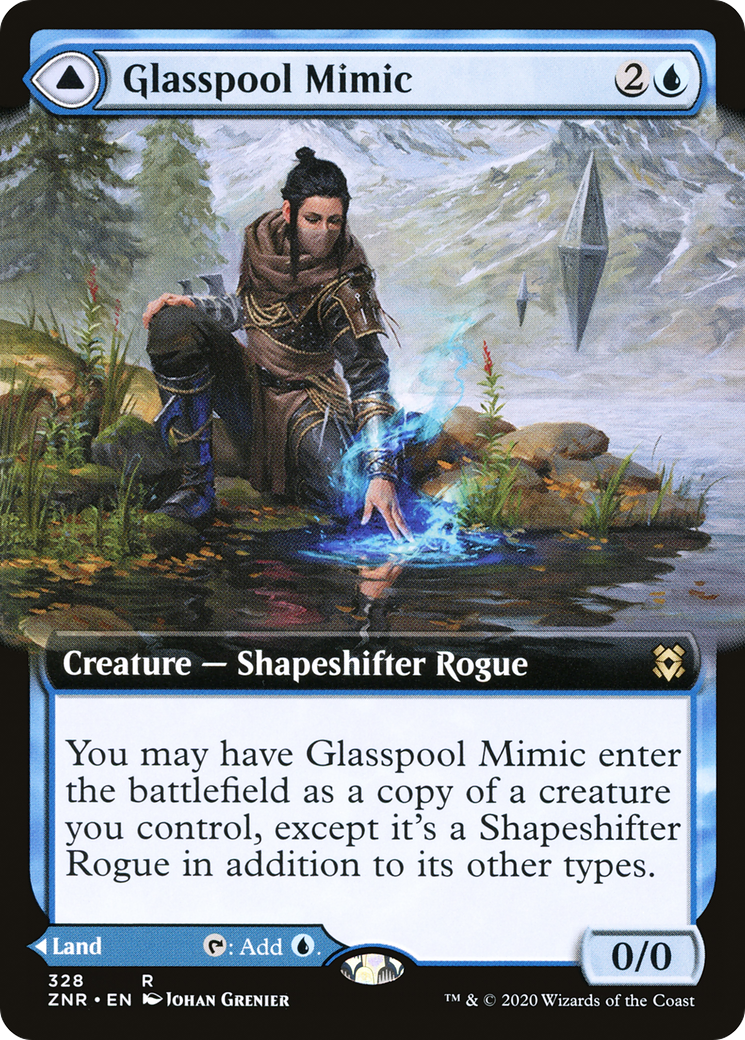 Glasspool Mimic (Extended Art) (328) [Zendikar Rising] - Deck Out Gaming