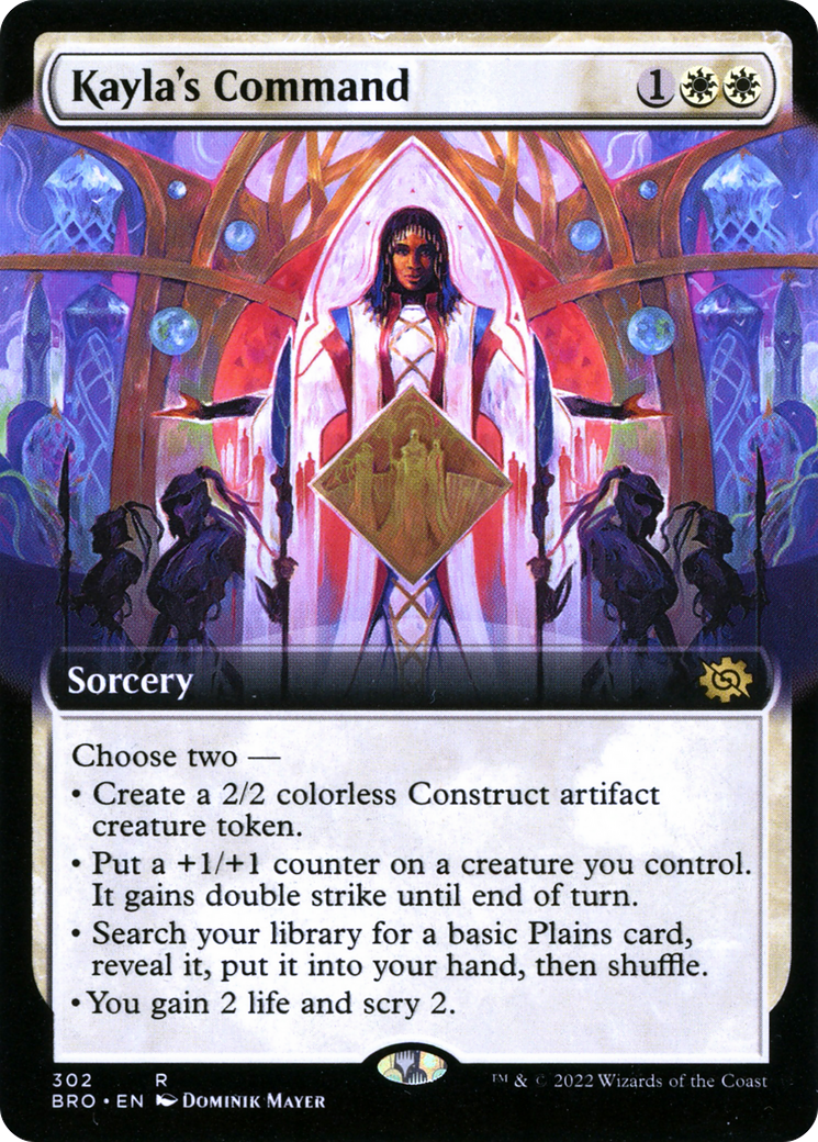 Kayla's Command (Extended Art) (302) [The Brothers' War] foil - Deck Out Gaming