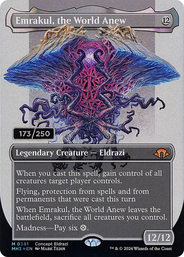 Emrakul, the World Anew (Borderless) (Serial Numbered) (381) [Modern Horizons 3] foil - Deck Out Gaming