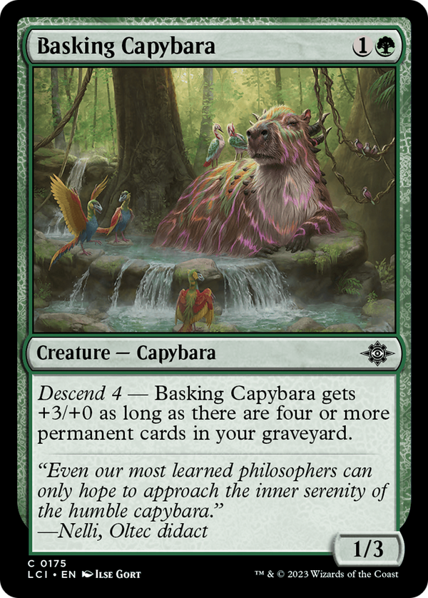 Basking Capybara (175) [The Lost Caverns of Ixalan] foil - Deck Out Gaming