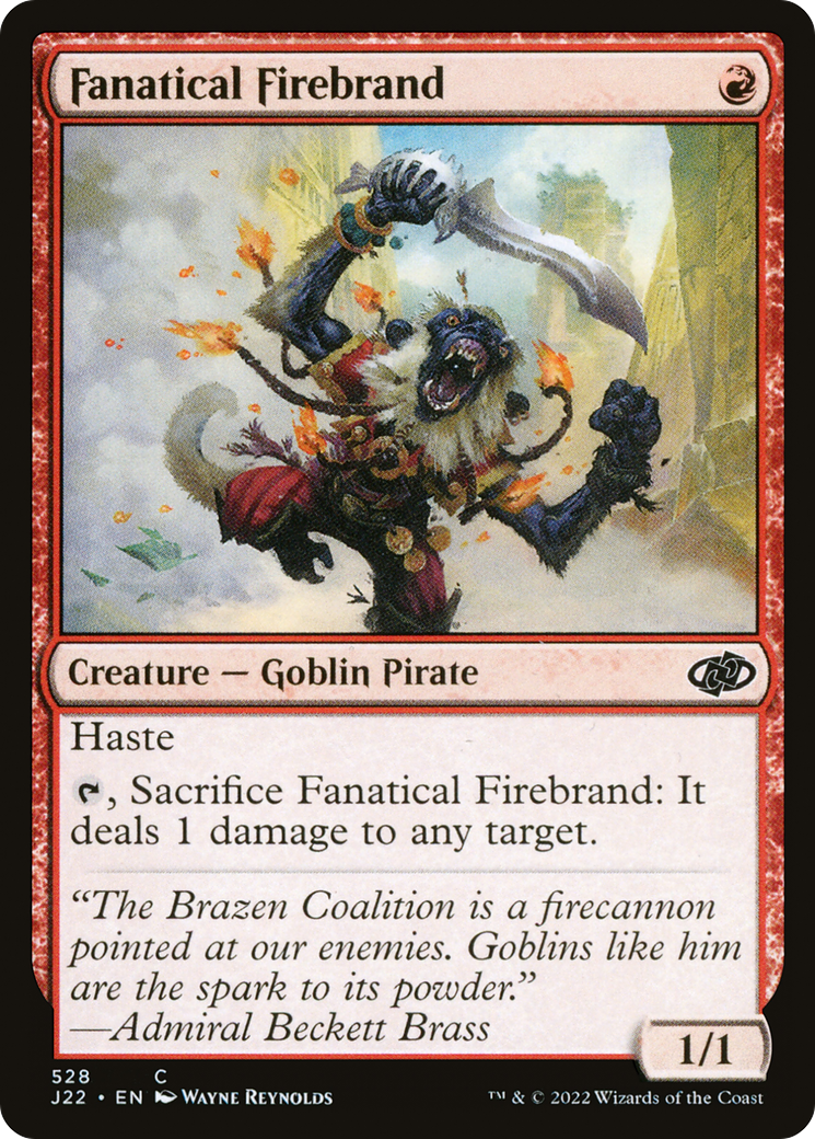 Fanatical Firebrand (528) [Jumpstart 2022] - Deck Out Gaming
