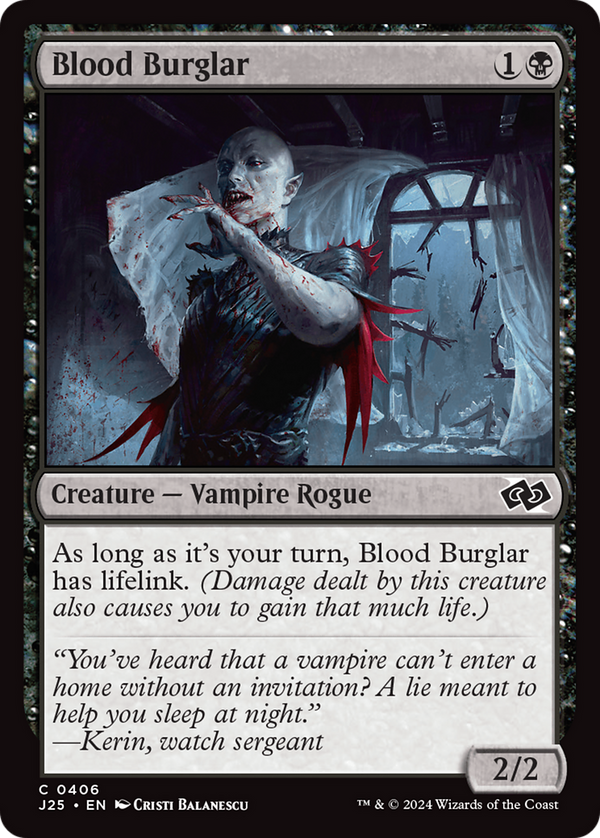 Blood Burglar (406) [Foundations Jumpstart] - Deck Out Gaming