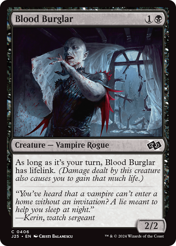 Blood Burglar (406) [Foundations Jumpstart] - Deck Out Gaming