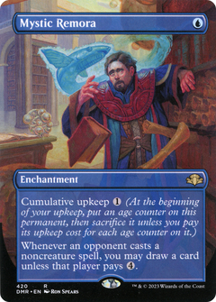 Mystic Remora (Borderless) (420) [Dominaria Remastered] foil - Deck Out Gaming