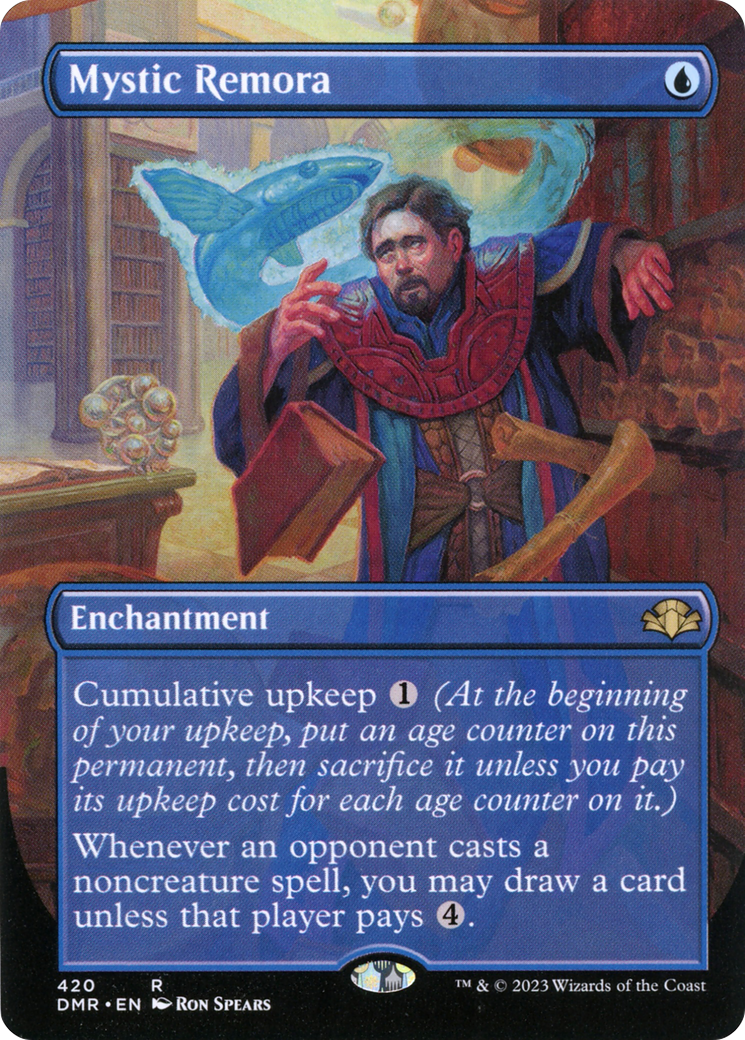 Mystic Remora (Borderless) (420) [Dominaria Remastered] - Deck Out Gaming
