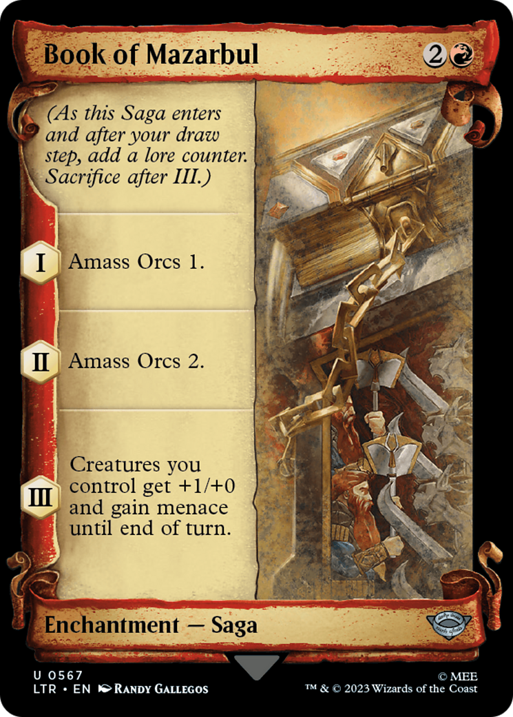 Book of Mazarbul (Showcase Scrolls) (567) [The Lord of the Rings: Tales of Middle-earth] - Deck Out Gaming