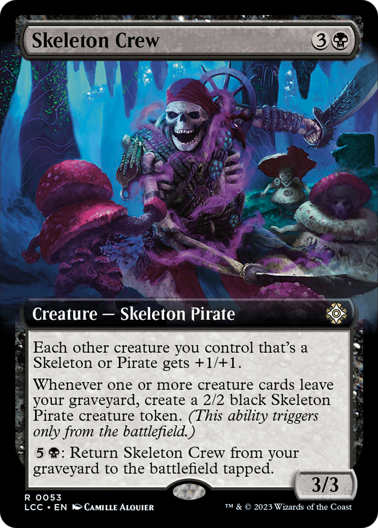 Skeleton Crew (Extended Art) (53) [The Lost Caverns of Ixalan Commander] - Deck Out Gaming