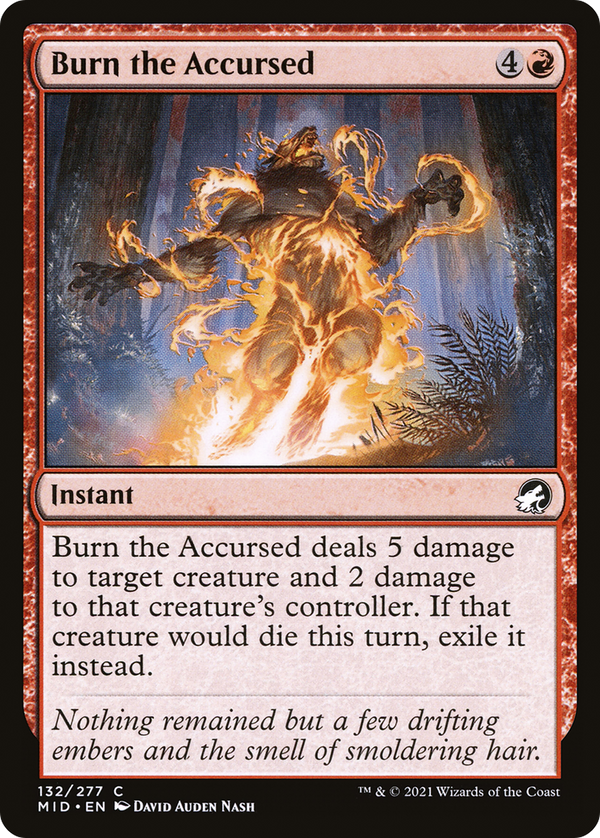 Burn the Accursed (132) [Innistrad: Midnight Hunt] - Deck Out Gaming