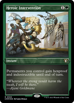 Heroic Intervention (563) [Commander Masters] etched - Deck Out Gaming