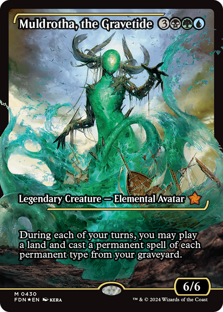 Muldrotha, the Gravetide (Showcase) (430) [Foundations] foil - Deck Out Gaming