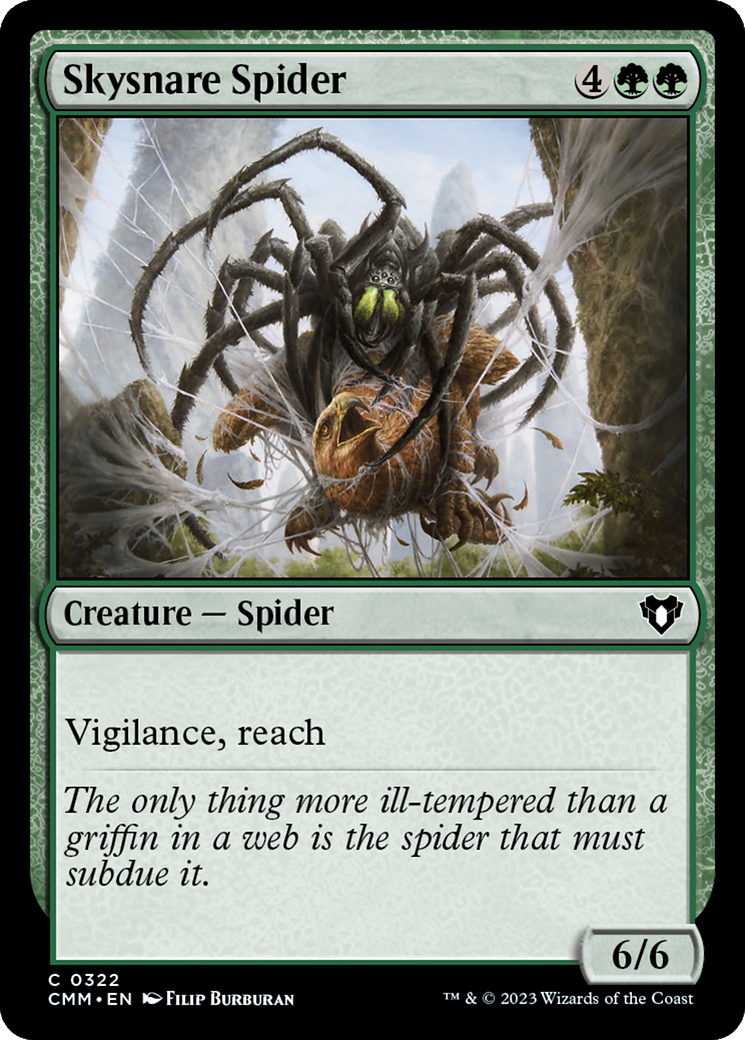 Skysnare Spider (322) [Commander Masters] foil - Deck Out Gaming