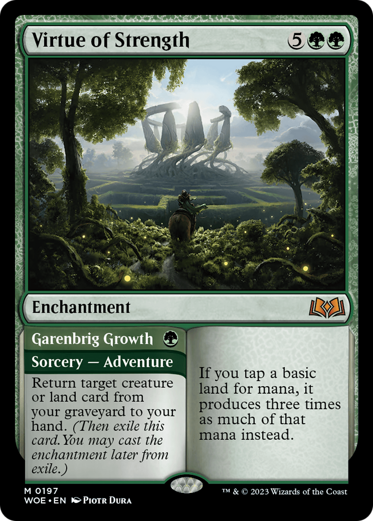 Virtue of Strength (197) [Wilds of Eldraine] foil - Deck Out Gaming