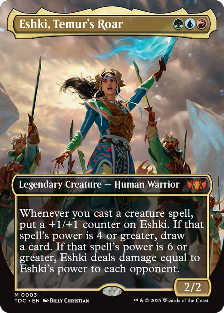 Eshki, Temur's Roar (Borderless) (3) [Commander: Tarkir: Dragonstorm] - Deck Out Gaming