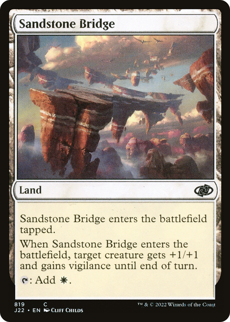 Sandstone Bridge (819) [Jumpstart 2022] - Deck Out Gaming