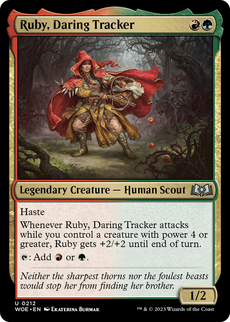 Ruby, Daring Tracker (212) [Wilds of Eldraine] foil - Deck Out Gaming