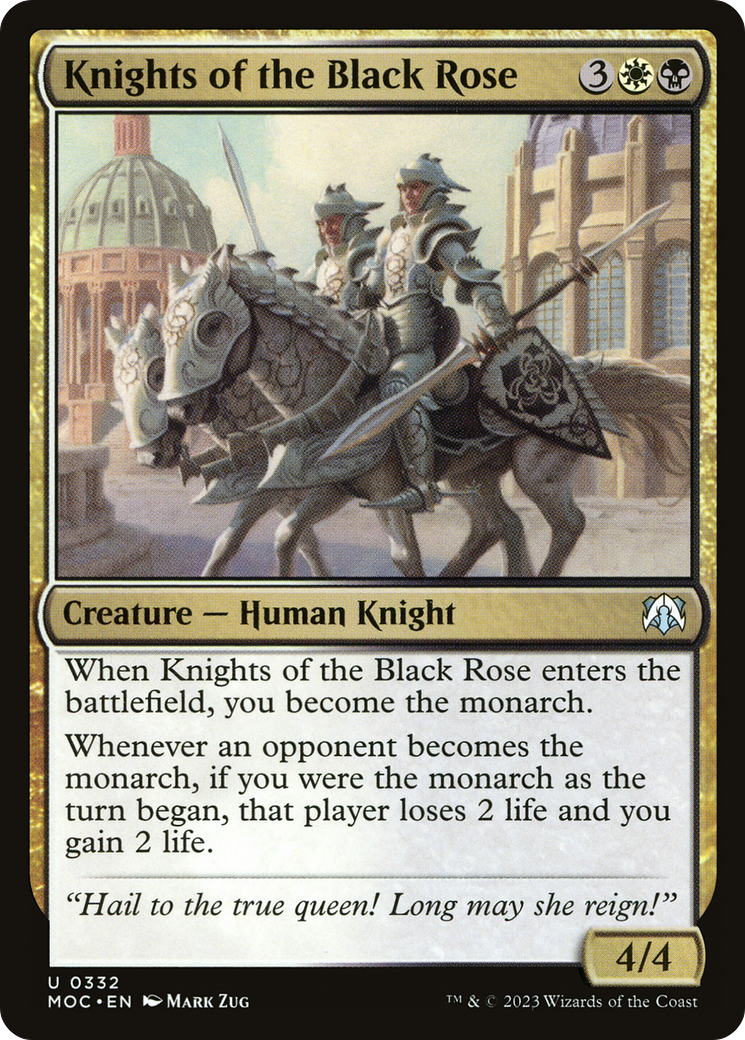 Knights of the Black Rose (332) [March of the Machine Commander] - Deck Out Gaming