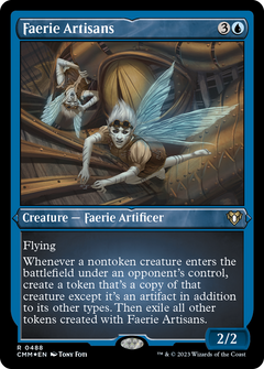 Faerie Artisans (488) [Commander Masters] etched - Deck Out Gaming