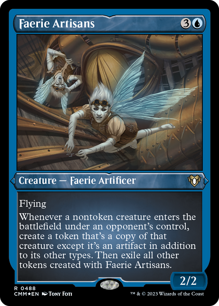 Faerie Artisans (488) [Commander Masters] etched - Deck Out Gaming