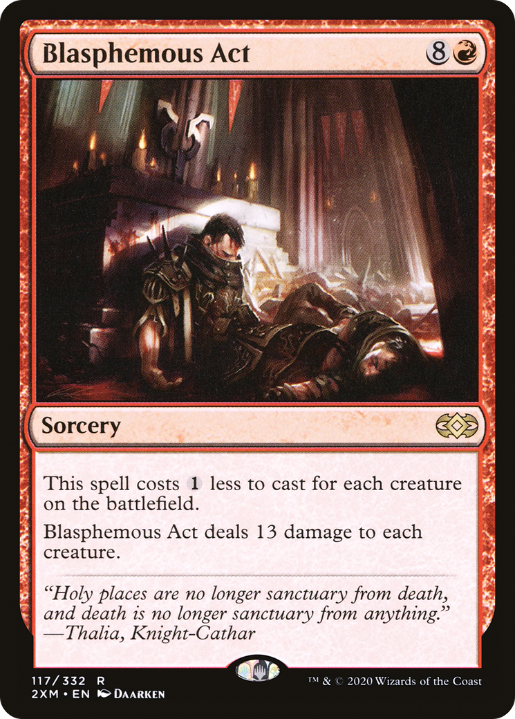 Blasphemous Act (117) [Double Masters] foil - Deck Out Gaming