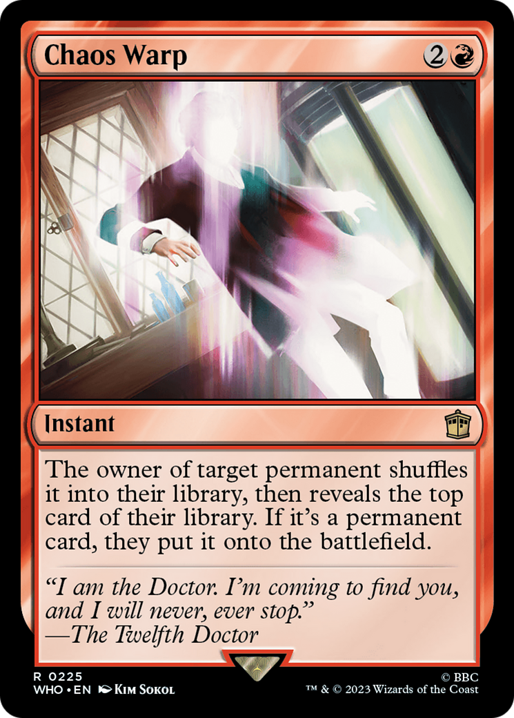 Chaos Warp (225) [Doctor Who] foil - Deck Out Gaming