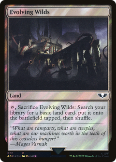 Evolving Wilds (Surge Foil) (277) [Warhammer 40,000 Commander] foil - Deck Out Gaming