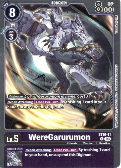 WereGarurumon (ST16-11) [Starter Deck 16: Wolf of Friendship] Foil