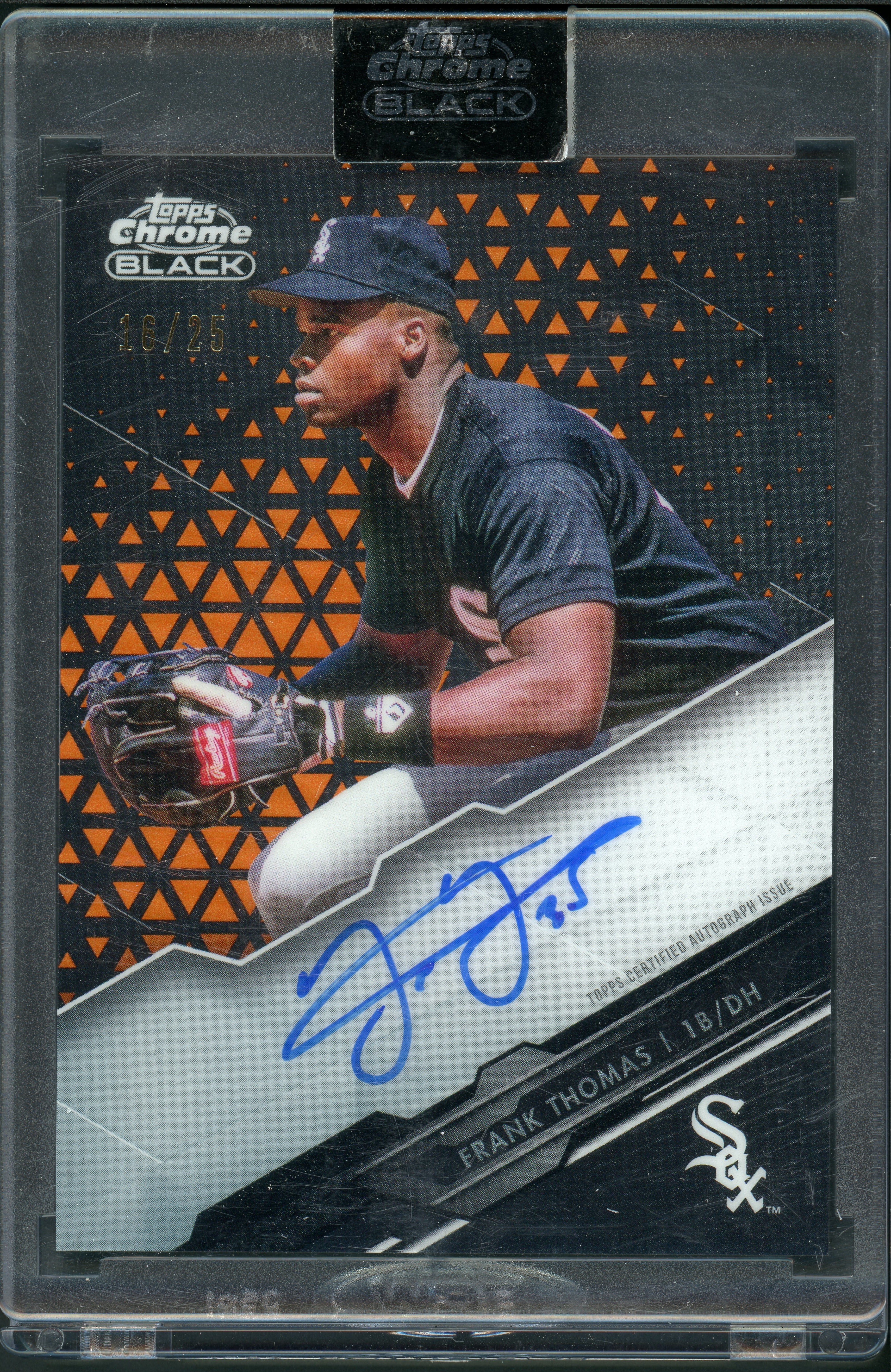 Frank Thomas (Black Orange Refractor - Autograph) [2020 Topps Chrome] /25 - Deck Out Gaming