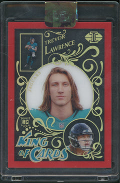 Trevor Lawrence (KC-11) (King of Cards - Red) [2021 Panini Illusions] /149 - Deck Out Gaming