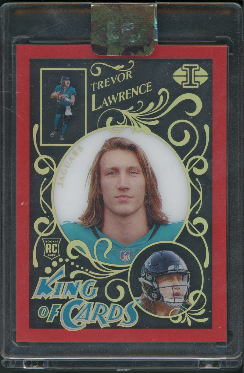Trevor Lawrence (KC-11) (King of Cards - Red) [2021 Panini Illusions] /149 - Deck Out Gaming