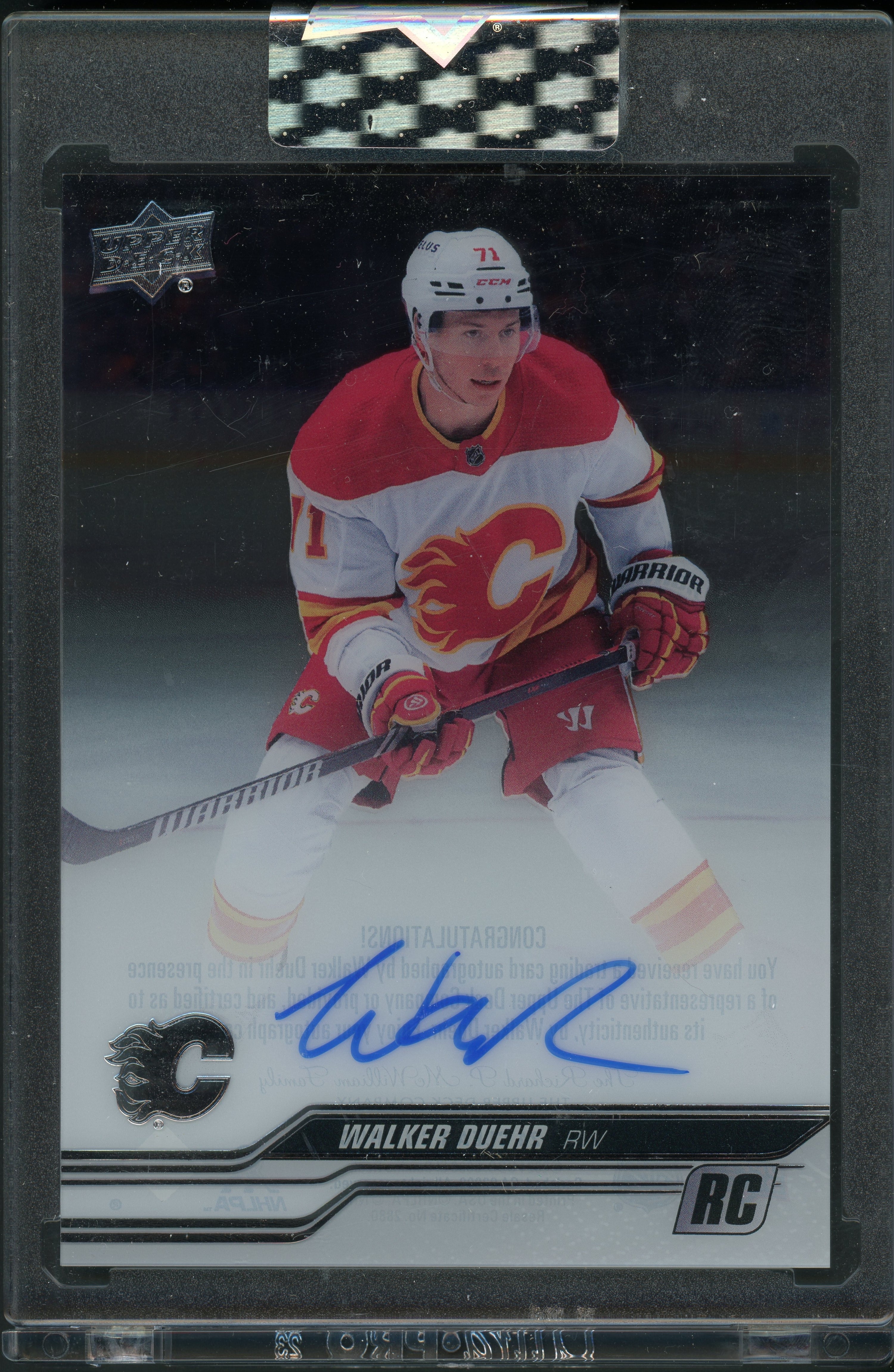 Walker Duehr (CC-WD) (Base Rookie - Autograph) [2023-24 Upper Deck Clear Cut] - Deck Out Gaming