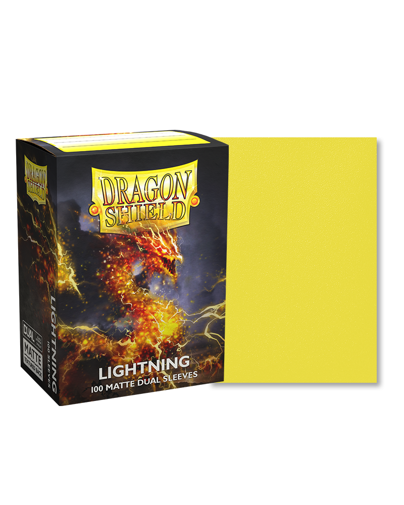 Dragon Shield Standard Size Dual Matte Sleeves - Lightning - 100 Count