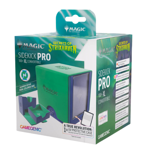 Gamegenic Deck Box: MTG Secrets Of Strixhaven - Quandrix - Sidekick Pro 100+ XL Convertible (Ships Friday May 24th) - Deck Out Gaming