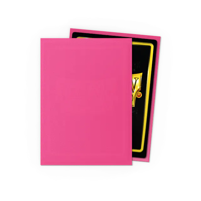 Dragon Shield Standard Size Matte Sleeves - Pink Diamond - 100 Count - Deck Out Gaming