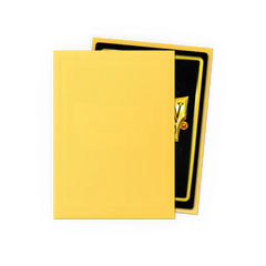 Dragon Shield Standard Size Matte Sleeves - Yellow - 100 Count - Deck Out Gaming