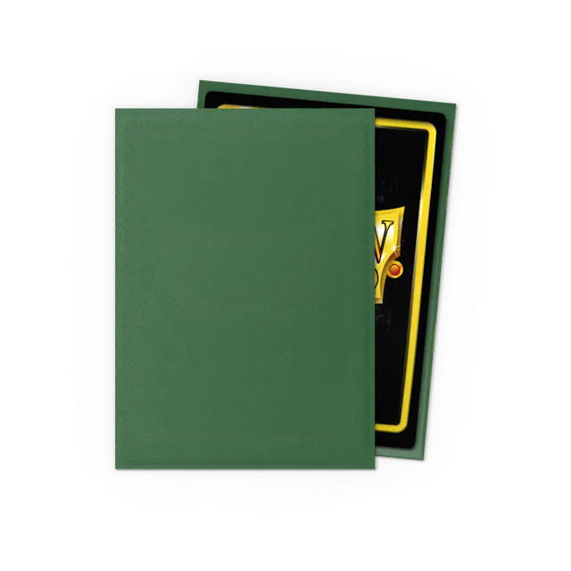 Dragon Shield Standard Size Matte Sleeves - Forest Green - 100 Count - Deck Out Gaming